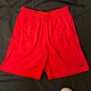 Nike Athletic Shorts. Red. Size Large